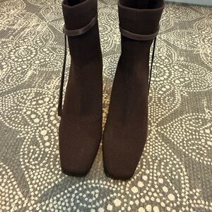 Chic Dark Brown Ankle Booties